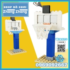 Xếp hình sân bóng rổ 1 : 1 giải bóng rổ nhà nghề NBA mới nhất Lego Minifigures Basketball tặng bảng rổ