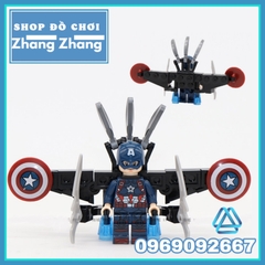 Xếp hình Captain American - Avengers Civil War Siêu anh hùng Marvel Lego Minifigures MG0001