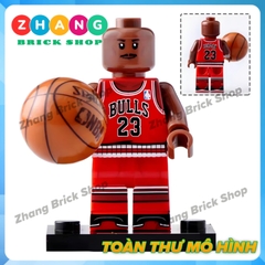Xếp hình Kobe Bryant - Michael Jordan - LeBron James tặng kèm bóng rổ NBA Lego Minifigures Koruit KT1021