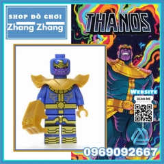 Đồ chơi xếp hình Thanos Comics trong Avengers Endgame Minifigures Kopf KF343