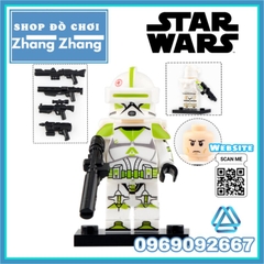 Đồ chơi xếp hình Star Wars gồm Ahsoka's Clone Trooper Minifigures Xinh X0303