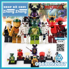 Xếp hình Ninjago đại chiến tộc rắn và bạch cốt tinh tộc Lego Minifigures LELE A098 105