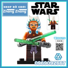 Xếp hình Rey - Luke Skywalker - Sabine - Ahsoka Tano - Kit Fisto - Jag - Snowtrooper Lego Minifigures Lele C023 030