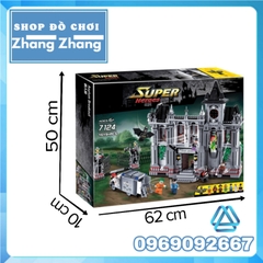 [1619 hình] Xếp hình nhà thương điên Arkham - The Arkham Asylum Breakout Lego Minifigures Decool 7124 Lepin 07044