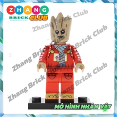 Mô hình nhân vật giáng sinh Hulk Deadpool Spider Man Wolverine Supergirl Groot Marry Christmas POGO PG8185