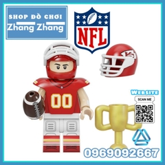 Đồ chơi xếp hình Cầu thủ bóng bầu dục Mỹ Batch of NFL Minifigures Kopf KF6139