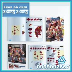 [711 hình] Xếp hình Iron Man Người sắt Hulkbuster Armor mới nhất 2021 Lego Minifigures Xinh 9018 XH9018