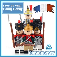 Đồ chơi xếp hình Quân viễn chinh đông dương Đế quốc Pháp thế kỷ 19 Minifigures N005 008