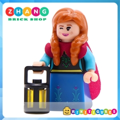 Xếp hình Nữ Hoàng Băng giá Frozen Elsa và Anna dành cho bé gái Lego Minifigures WM6084
