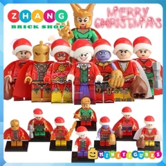 Xếp hình Giáng sinh Joker - Flash - Superman - Loki - Doctor Fate - Shazam Marry Christmas Lego Minifigures POGO PG8188