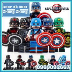 Xếp hình Captain America tuyển tập mới nhất Lego Minifigures Koruit KT1031