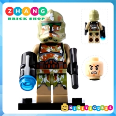 Xếp hình Star Wars Clone Trooper và Clone Commander Lego Minifigures Xinh X0162