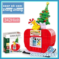 Đồ chơi xếp hình Ngôi nhà cà chua đêm giáng sinh Merry Christmas gồm 342 hình Mô hình Minifigures Shenyang SY5217