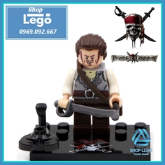 Đồ chơi Xếp hình Pirates of the Caribbean Jack Sparrow Will Turner - Joshamee Gibbs Davy Jones Minifigures KSZ 515