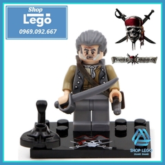Đồ chơi Xếp hình Pirates of the Caribbean Jack Sparrow Will Turner - Joshamee Gibbs Davy Jones Minifigures KSZ 515