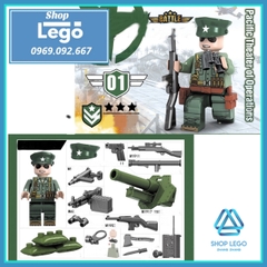 Xếp hình Cuộc chiến Liên Triều Bộ binh Mỹ Lego Minifigures No.71020