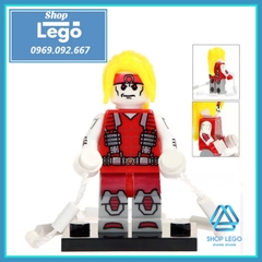Xếp hình Forge - Domino - Omega Red - Sunfire - Radioactive Man- Pyro- Ripclaw- Union Jack Lego Minifigures POGO PG8082