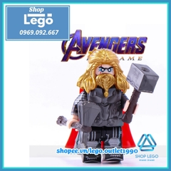 Xếp hình Thần sấm Thor Avengers Endgame mới nhất 2021 trong Marvel Lego Minifigures V001