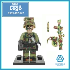 Xếp hình lính đặc nhiệm biệt kích rừng Falcon Columbia Lego Minifigures Sembo SB11101