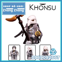 Đồ chơi xếp hình Khonsu thần cai quản mặt trăng trong Moon Knight Marvel Minifigures Xinh XH1897