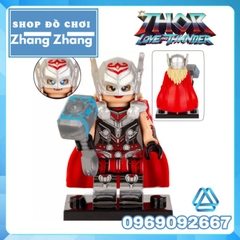 Đồ chơi xếp hình thần sấm Thor love and thunder Valkyrie Jane Foster God-Butcher Beta Ray Bill Minifigures WM6146