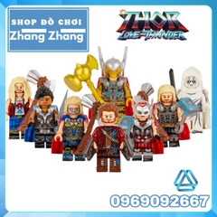 Đồ chơi xếp hình thần sấm Thor love and thunder Valkyrie Jane Foster God-Butcher Beta Ray Bill Minifigures WM6146