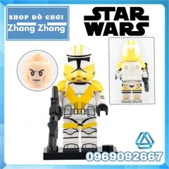 Đồ chơi xếp hình Star Wars Chiến tranh giữa các vì sao ARC Commander Colt Commander Wolffe Minifigures Xinh X0333