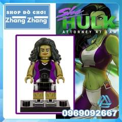 Đồ chơi xếp hình Nữ khổng lồ xanh She Hulk Marvel Minifigures Xinh XH1980