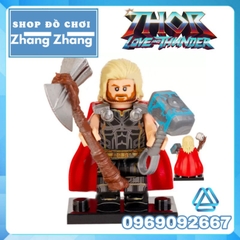 Đồ chơi xếp hình thần sấm Thor love and thunder Valkyrie Jane Foster God-Butcher Beta Ray Bill Minifigures WM6146