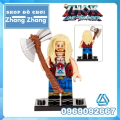 Đồ chơi xếp hình thần sấm Thor love and thunder Valkyrie Jane Foster God-Butcher Beta Ray Bill Minifigures WM6146