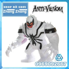 Đồ chơi xếp hình Anti Venom trong người nhện Spider Man Marvel Minifigures Bigfigures POGO PG1808 PG8116