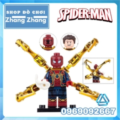 Xếp hình Avengers End Game Captain Marvel Spider-Man Pepper Thor Thanos America Rocket Racoon Lego Minifigures WM6061