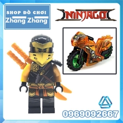 Đồ chơi xếp hình Ninjago Lloyd - Zay - Zane Master Wu - Kai Cole - Nya - Ginkle Minifigures No 005681