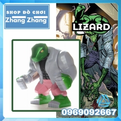 Đồ chơi xếp hình Thằn lằn Lizard trong Người nhện Spider Man Marvel Minifigures Bigfigures POGO PG1806 PG8118