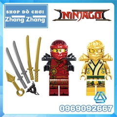 Đồ chơi xếp hình Ninjago Kai Nya Jay Cole Zane Lloyd tặng kèm Golder Ninja Minifigures KSZ716