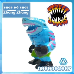 Đồ chơi xếp hình Streex trong Street Shark Cá mập đường phố Minifigures KOPF KF1660 KF6152