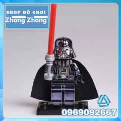 Đồ chơi Xếp hình Star Wars Darth Vader mạ Crom bóng siêu tinh tế Minifigures POGO PG802