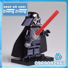 Đồ chơi Xếp hình Star Wars Darth Vader mạ Crom bóng siêu tinh tế Minifigures POGO PG802