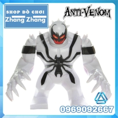 Đồ chơi xếp hình Anti Venom trong người nhện Spider Man Marvel Minifigures Bigfigures POGO PG1808 PG8116