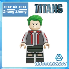 Đồ chơi Xếp hình Biệt đội Titans Superboy Dove Hawk Aqualad Wonder Girl Raven Robin Beast Boy Minifigures Kopf KF6114