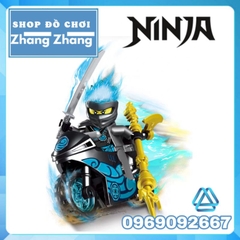 Đồ chơi xếp hình xe đua kèm Kai Nya - Jay Lloyd - Cole Zane - General Vex - Ice Empere Ninja Minifigures PRCK 61082