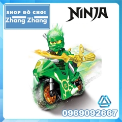 Đồ chơi xếp hình xe đua kèm Kai Nya - Jay Lloyd - Cole Zane - General Vex - Ice Empere Ninja Minifigures PRCK 61082
