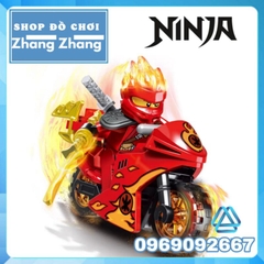 Đồ chơi xếp hình xe đua kèm Kai Nya - Jay Lloyd - Cole Zane - General Vex - Ice Empere Ninja Minifigures PRCK 61082