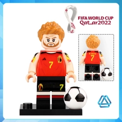 Đồ chơi xếp hình lắp ráp cầu thủ bóng đá nổi tiếng Ronaldo Messi Neymar De Bruyne Bale Minifigures G0103
