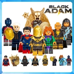Đồ chơi xếp hình Black Adam Hawn man Kent Nelson Atom Superman Cyclone Doctor Fate Minifigures Xinh X0349