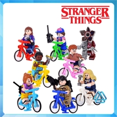 Đồ chơi xếp hình Stranger Things cậu bé mất tích Demogorgon Mike Wheeler Eleven Minifigures Kopf KF6167