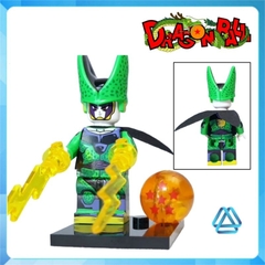 Đồ chơi xếp hình Dragon ball Perfect Cell Son Goku Ultra Instinct 7 viên ngọc rồng Minifigures Kopf KF6165