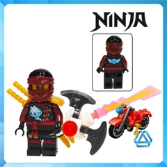 Đồ chơi xếp hình Ninjago và xe máy Zay Zane - Kai Cyren - Cole Lloyd - Nadakhan Nya Minifigures Jinrun JR791