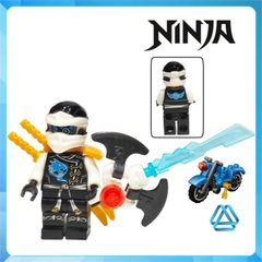 Đồ chơi xếp hình Ninjago và xe máy Zay Zane - Kai Cyren - Cole Lloyd - Nadakhan Nya Minifigures Jinrun JR791