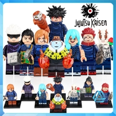 Đồ chơi xếp hình Jujutsu Kaisen Chú thuật hồi chiến Kugisaki Itadori Fushiguro Hanao Rogo Gojo Minifigures WM6139